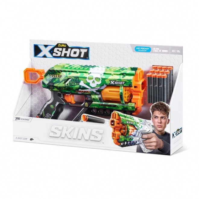 x-shot blaster skins griefer camo with 12 darts