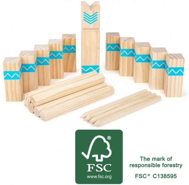 Small Foot Viking Kubb Game