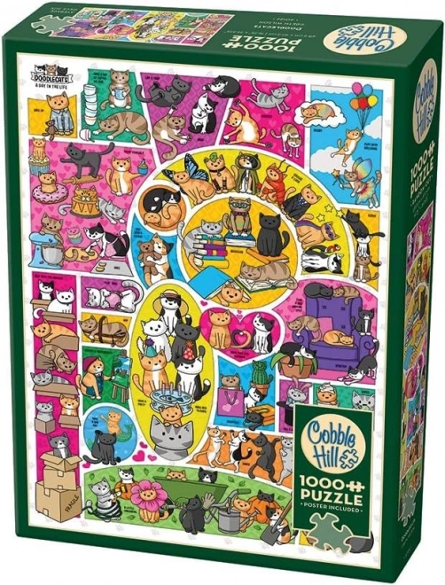 Cobble Hill Doodlecats Puzzle 1000 Pieces