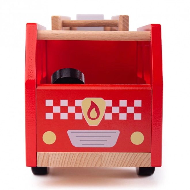 Bigjigs Toys Wooden Fire Engine