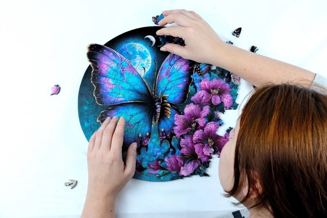 Luminescent Wooden Butterfly Puzzle