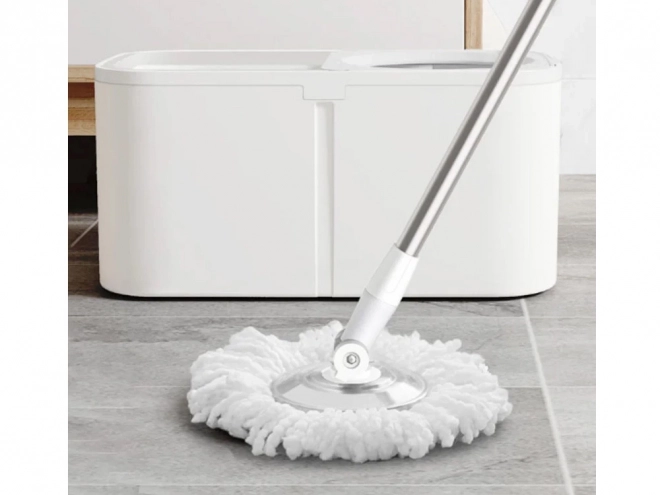 Rotary Mop with 360 Spin Turbo Bucket and 2 Microfiber Pads