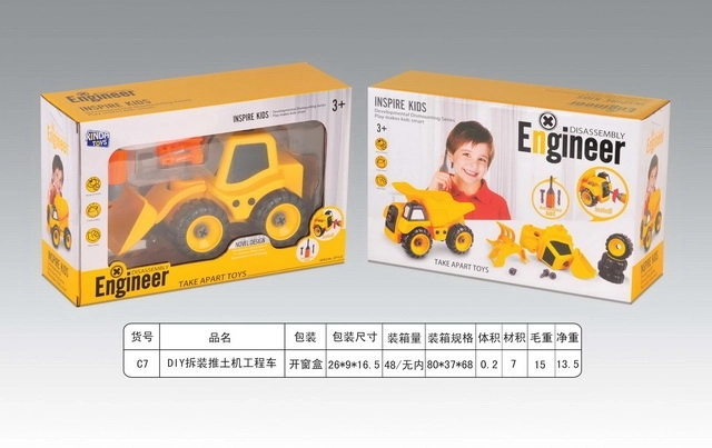 Construction Bulldozer Assembly Toy for Kids