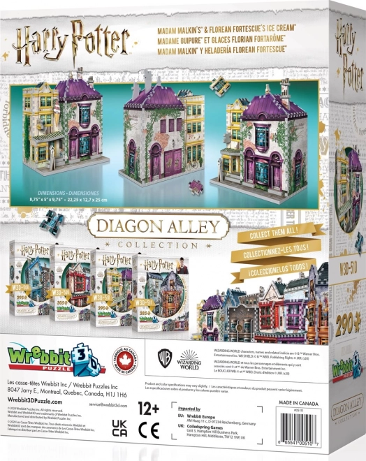 Harry Potter 3D Puzzle: Madam Malkin's Robes and Florean Fortescue's Ice Cream Parlour