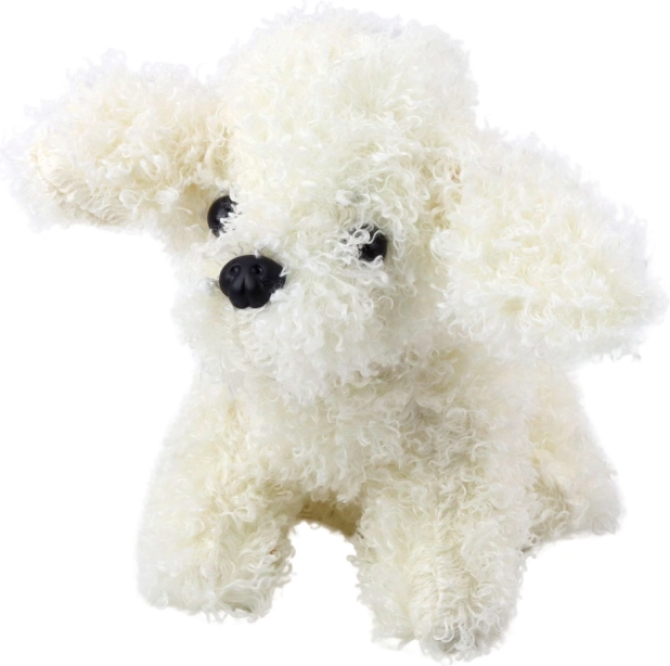 Plush Toy Poodle Miniature White 20 cm