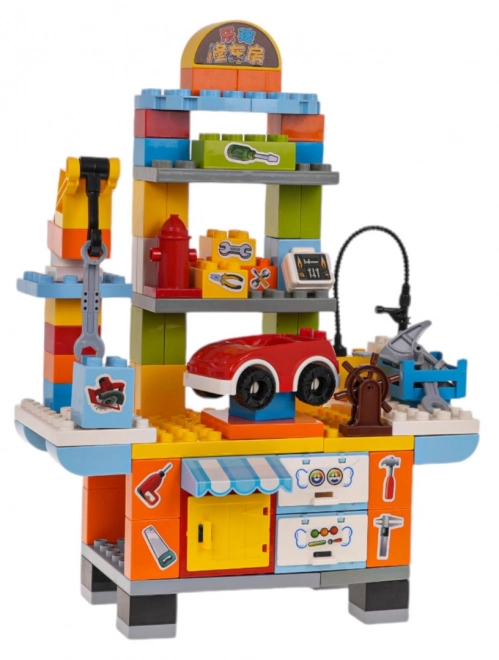 Building Block Set 110 Pieces Workshop For Kids