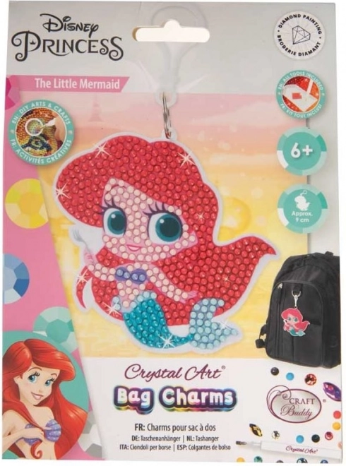 Crystal Art Pendant Little Mermaid