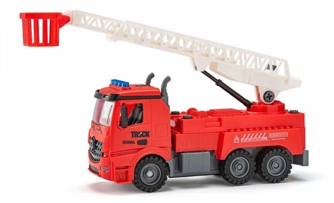 Battery Operated Fire Truck with Assembly Feature