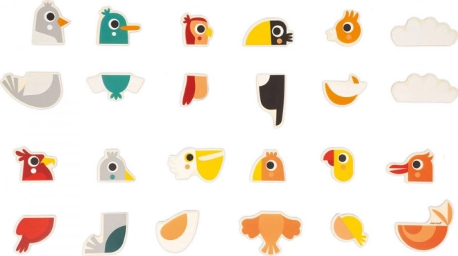 Wooden Magnetic Birds Set by Janod