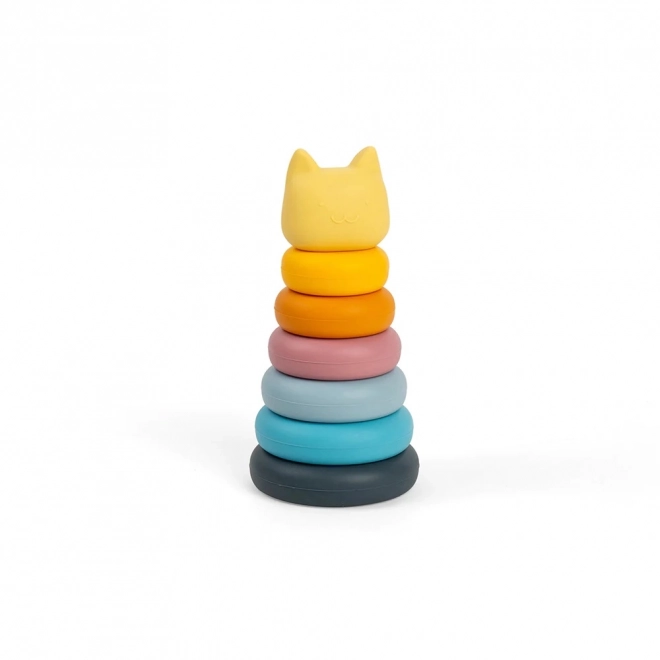 Silicone Stackable Tower Cat Toy