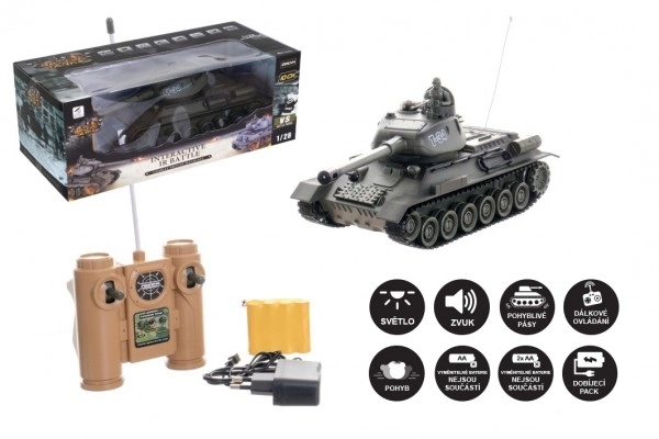 Rc Plastic Tank T-34/85 With Sound And Light