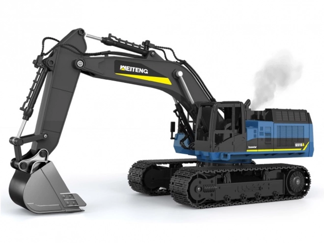 Remote Controlled Excavator with Smoke and LED Effects