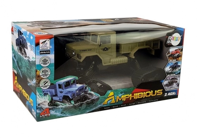 Remote Controlled All-Terrain Pickup with Tracks