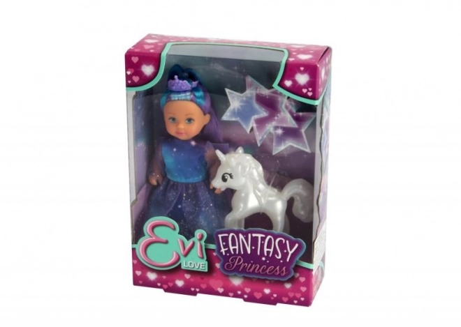 Evička Fantasy Princess Doll with White Unicorn