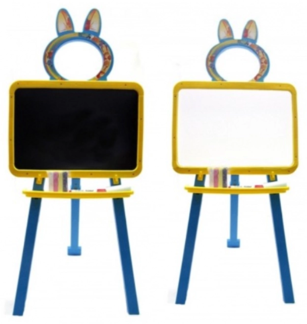 Double-sided magnetic board yellow-blue