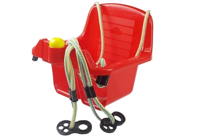 Red Bucket Swing for Children