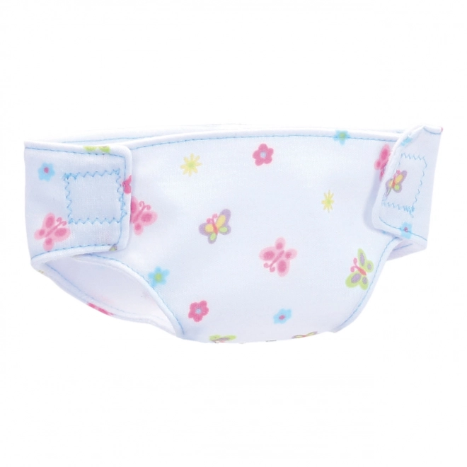 Set of Bibs and Diapers for Dolls