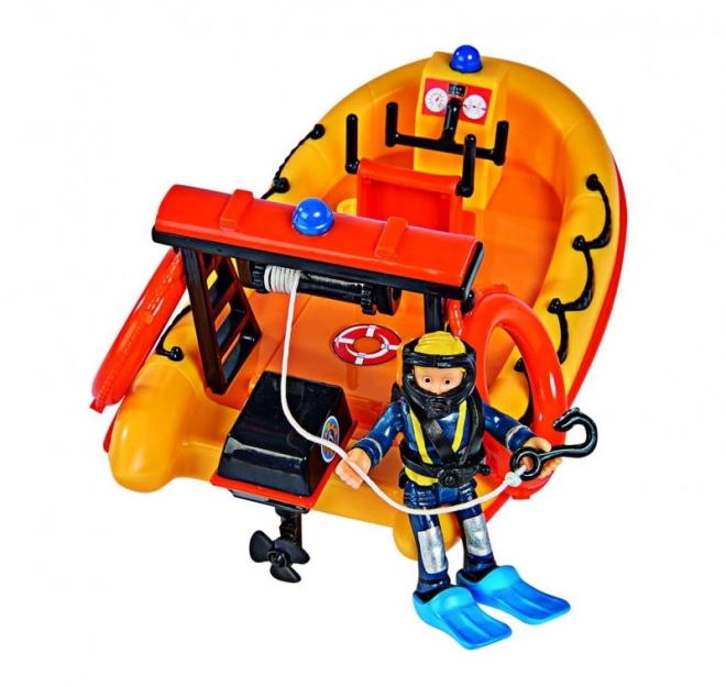 Fireman Sam Rescue Boat Neptun with Figure