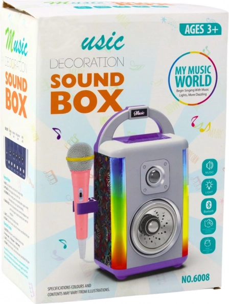 Set musicale interattivo con microfono e luci LED