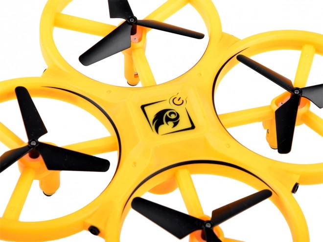 Hand Gesture Drone with LED Lights – Yellow