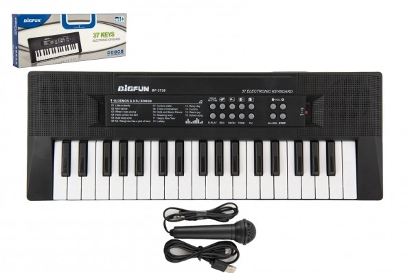 Electronic Keyboard with Microphone and USB Power