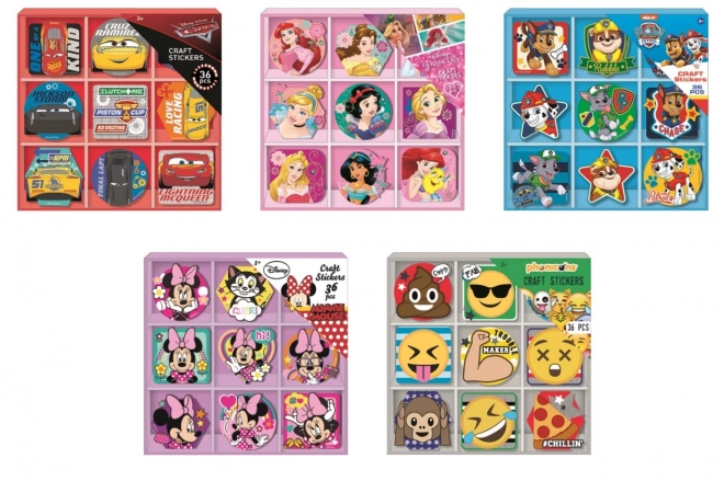 Stickers Box Assorted Characters