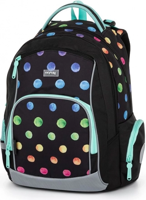 OXY GO Dots School Backpack Set