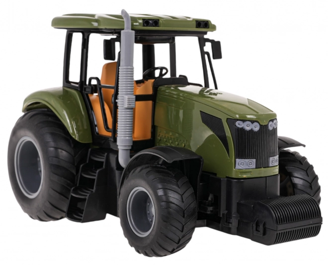 Green Remote Control Tractor with Trailer