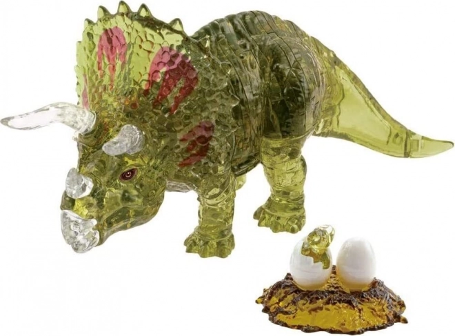 3D Crystal Puzzle Triceratops with Baby