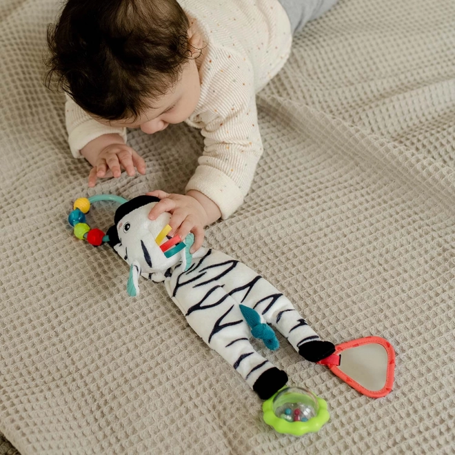 Plush Zebra Rattle