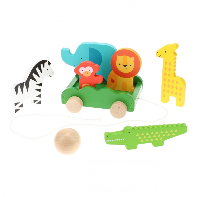 Animal Bowling Set with Cart