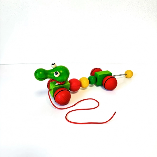 Wooden Pull-Along Dragon Toy