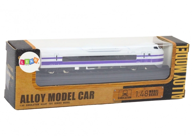 Collector's Train Model White and Purple 1:48