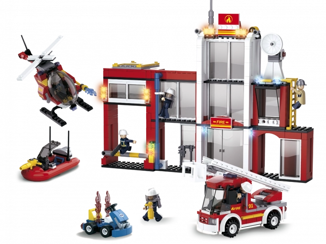 Sluban Fire Station Building Set