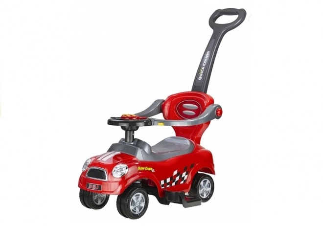 Red Ride-On Coupe with Handle