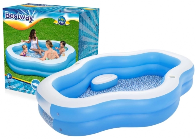 Inflatable Family Pool with Window and Seating