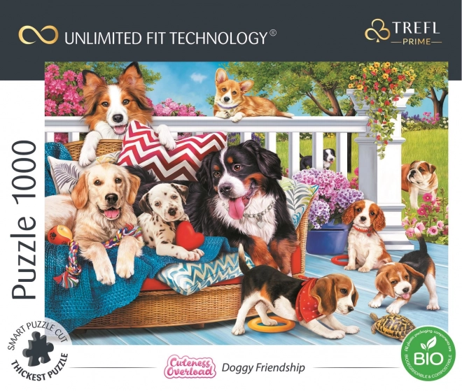 Trefl Puzzle Cuteness Overload: Dog Friendship 1000 Pieces