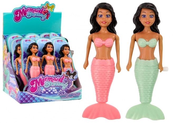 Wind-Up Swimming Mermaid Doll for Bath