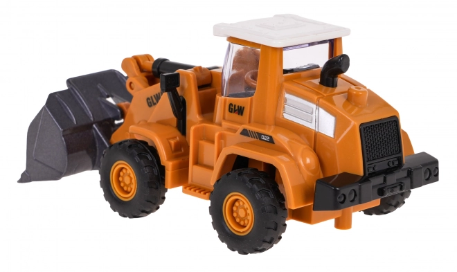 Children's Metal Bulldozer with Rubber Tires and Friction Drive