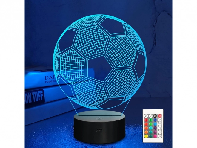 3D-Nachtlicht Fußball mit Fernbedienung