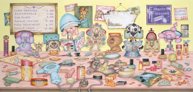 Gibsons Panoramic Puzzle Trixi's Dog Salon