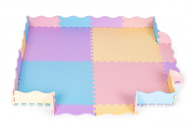 Colorful Foam Play Mat with Fence for Kids 141.5x141.5 cm by IPLAY