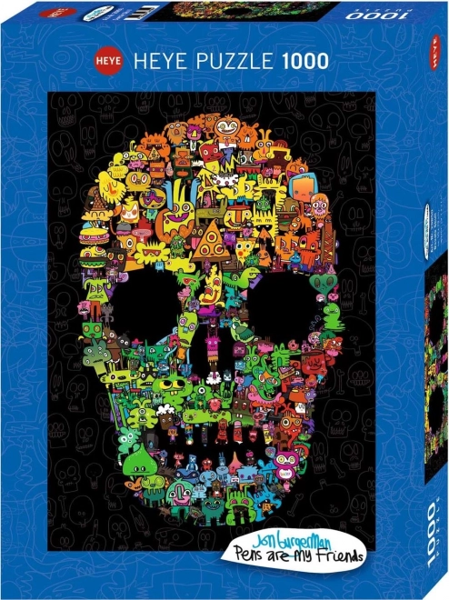 Heye Puzzle Doodle Skull