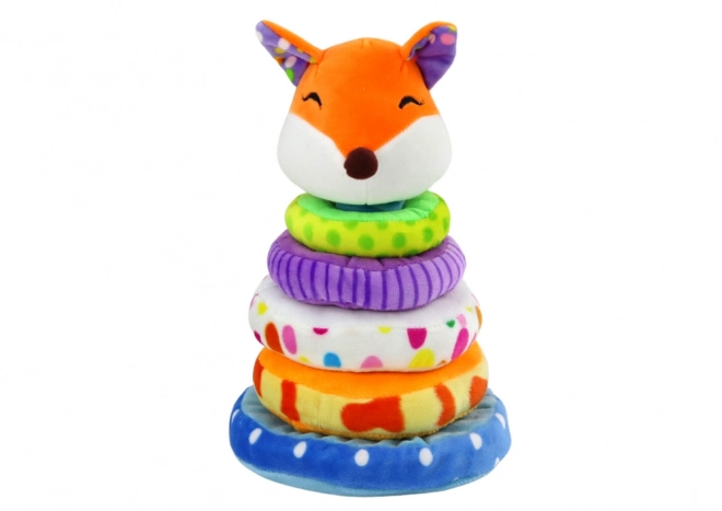 Plush Fox Educational Toy Pyramid