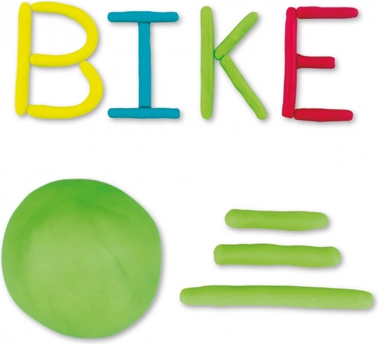 Lettres en pâte à modeler