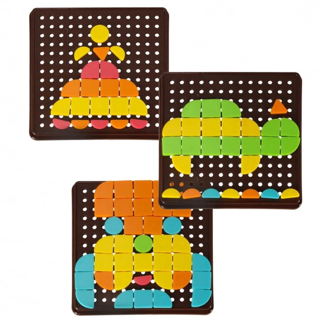 Creative Logical Puzzle Mosaic with Geometric Shapes