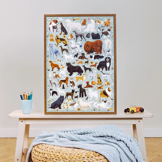 Puzzlove dog-themed 40-piece jigsaw puzzle