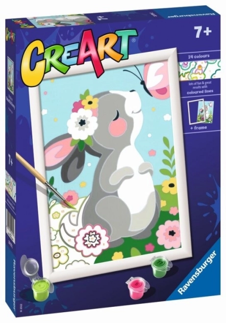 Creart Beautiful Bunny Paint by Numbers Set