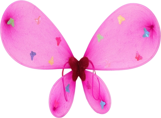 Radiant butterfly wings with LED effect