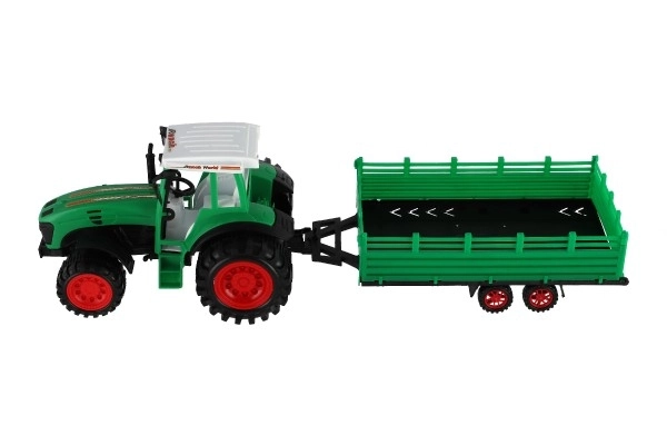 Toy Tractor with Trailer and Harvester Drum